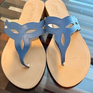 Talbots Blue Cutout Sandals